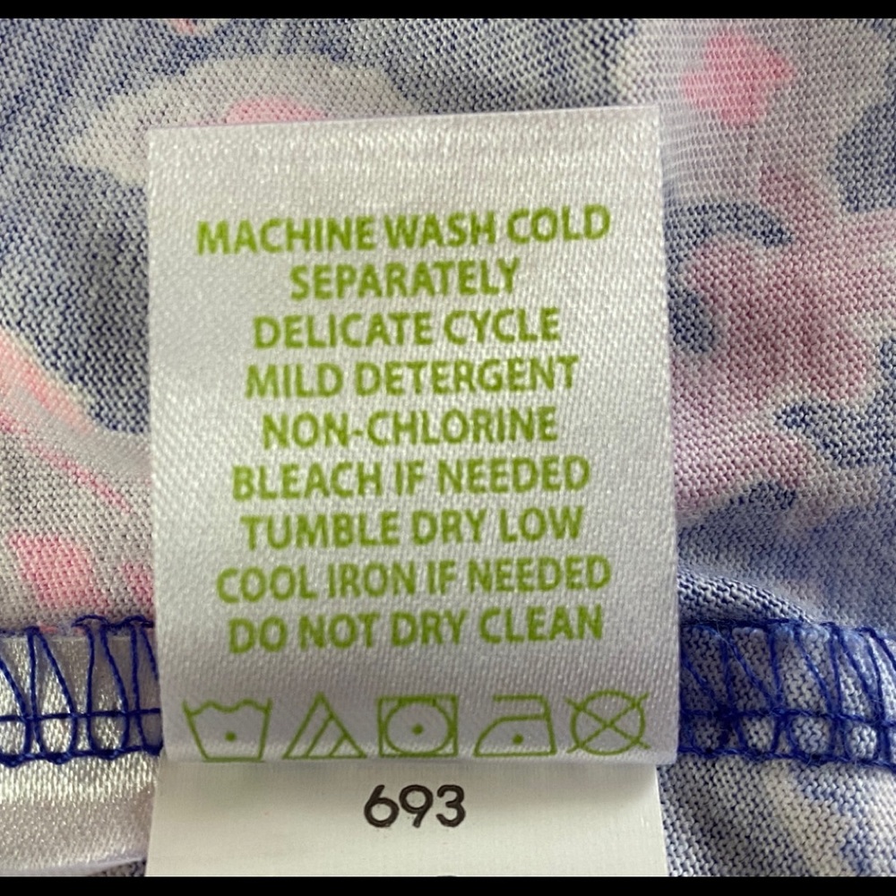 LILLY PULITZER unique blue “Werk it” dress, blue/pink/white size M, EUC - Picture 10 of 10